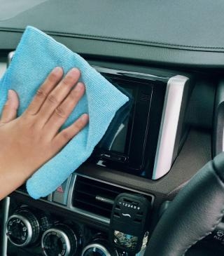Car care cleaning dashboard