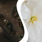 leather and floral
